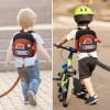 imageAccmor Toddler Leash Backpack Cute Excavator Child Bag Harness with Anti Lost Wrist Link Kid Walking Back Pack Mini Rucksack with Restraints Hand Strap Tether for Baby Boys Outdoor TravelingBlackBrown