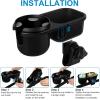 imageAccmor Stroller Cup Holder Bike Cup Holder Universal Cup Phone Holder for Uppababy Nuna Doona Strollers Cup Holder for Stroller Bike Wheelchair WalkerTray2 in1Black