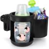 imageAccmor Stroller Cup Holder Bike Cup Holder Universal Cup Phone Holder for Uppababy Nuna Doona Strollers Cup Holder for Stroller Bike Wheelchair WalkerExpandableCup Snack Holder