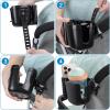 imageAccmor Stroller Cup Holder Bike Cup Holder Universal Cup Phone Holder for Uppababy Nuna Doona Strollers Cup Holder for Stroller Bike Wheelchair WalkerCup Phone HolderStrap