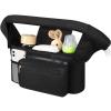 imageAccmor Universal Stroller Cup Holder  Organizer Set Fits Uppababy Baby Jogger ampamp More Black Plastic