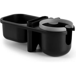 imageAccmor Stroller Cup Holder Bike Cup Holder Universal Cup Phone Holder for Uppababy Nuna Doona Strollers Cup Holder for Stroller Bike Wheelchair WalkerTray3 in1Grey