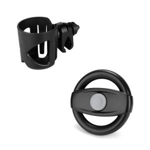 imageAccmor Universal Cup HolderStroller Steering Wheel Bundle Set Baby Stroller Accessories