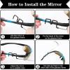 imageAccmor 2pcs Bike Eyeglass Mirror 360 Degree Adjustable Bicycle Cycling Rear View Wide Angle Mirror Riding Accessories1