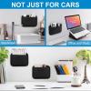 imageAccmor Universal Car Side Pocket Organizer PU Leather Car Pocket Pouch Cell Phone Sunglasses Holder for Car Car Seat Gap Filler Accessories Organizer for Car Seat Door Window Console