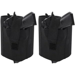 imageAccmor Ankle Holster for Concealed Carry Elastic Deep Concealment Leg Holsters with Magazine PocketPouch for Men and Women Right ampamp Left Hand Draw2