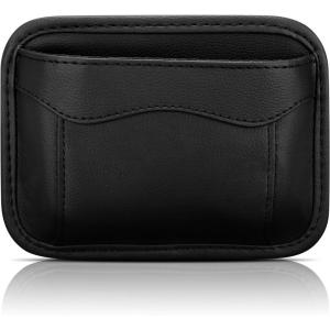 imageAccmor Universal Car Side Pocket Organizer PU Leather Car Pocket Pouch Cell Phone Sunglasses Holder for Car Car Seat Gap Filler Accessories Organizer for Car Seat Door Window Console