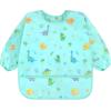 imageAccmor 3 Pack Long Sleeve Bibs Baby Smock Waterproof Sleeved Bib Smock for Baby Toddler 636 MonthsLight Blue DinosaurGrey ConstructionGreen Owl