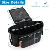 imageAccmor Universal Stroller Organizer with Detachable Phone Bag and Diaper Pocket Stroller Bag Caddy Organizer Stroller Accessories for Uppababy Baby Jogger Nuna Doona Britax StrollersBlackwith Diaper Pocket