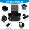 imageAccmor Universal Stroller Organizer with Detachable Phone Bag and Diaper Pocket Stroller Bag Caddy Organizer Stroller Accessories for Uppababy Baby Jogger Nuna Doona Britax StrollersBlackwith Diaper Pocket