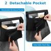 imageAccmor Universal Stroller Organizer with Detachable Phone Bag and Diaper Pocket Stroller Bag Caddy Organizer Stroller Accessories for Uppababy Baby Jogger Nuna Doona Britax StrollersBlackwith Diaper Pocket