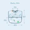 imageAccmor Waterproof Baby Bibs for Eating Mess Proof Toddler Feeding Bibs for Girls Boys 3pcsdinosaurs cars planes