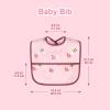 imageAccmor Waterproof Baby Bibs for Eating Mess Proof Toddler Feeding Bibs for Girls Boys 3pcsrabbit  Cake  Geometric