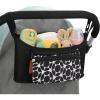 imageAccmor Universal Stroller Organizer with Detachable Phone Bag and Diaper Pocket Stroller Bag Caddy Organizer Stroller Accessories for Uppababy Baby Jogger Nuna Doona Britax StrollersBlack Circle
