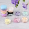 imageAccmor 10 Gram Sample Containers With White Lids 30 Count 035Oz Round Cosmetic Containers Jars Empty Lip Balm Mini Cosmetic With 5 Pcs Spatulas for Makeup Travel Glitter Lotion Cream DIY MakingBlack