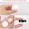 imageAccmor 10 Gram Sample Containers With White Lids 30 Count 035Oz Round Cosmetic Containers Jars Empty Lip Balm Mini Cosmetic With 5 Pcs Spatulas for Makeup Travel Glitter Lotion Cream DIY MakingBlack