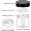 imageAccmor 10 Pcs Plastic Container Jars with Lids 0851135172 OZ 5 Size Leak Proof Cosmetic Jars with Inner Liners amp Mini Spatulas Reusable Round Widemouth Makeup Sample Container Travel StorageBlack
