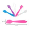 imageAccmor 100 Pack Makeup Spatulas Mini Spatulas Scoop for Cosmetic Reusable Frosted Cosmetic Spatula Small Plastic Face Lotion Applicator Tool for Mixing Facial Creams Face Mask Skin Care5 Colors  150 PCS