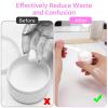 imageAccmor 100 Pack Makeup Spatulas Mini Spatulas Scoop for Cosmetic Reusable Frosted Cosmetic Spatula Small Plastic Face Lotion Applicator Tool for Mixing Facial Creams Face Mask Skin CareWhite  100 PCS