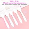 imageAccmor 100 Pack Makeup Spatulas Mini Spatulas Scoop for Cosmetic Reusable Frosted Cosmetic Spatula Small Plastic Face Lotion Applicator Tool for Mixing Facial Creams Face Mask Skin CareWhite  100 PCS