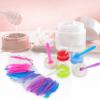imageAccmor 100 Pack Makeup Spatulas Mini Spatulas Scoop for Cosmetic Reusable Frosted Cosmetic Spatula Small Plastic Face Lotion Applicator Tool for Mixing Facial Creams Face Mask Skin Care5 Colors  150 PCS