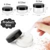 imageAccmor 15 Pcs Empty Clear Jars Plastic Sample Containers with Lids 03505307 OZ Size Cosmetic Pots Jars with 5 Pieces Mini Disposable Spatulas Reusable Makeup Small Travel Containers
