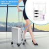 imageAccmor 15 Pcs Empty Clear Jars Plastic Sample Containers with Lids 03505307 OZ Size Cosmetic Pots Jars with 5 Pieces Mini Disposable Spatulas Reusable Makeup Small Travel Containers