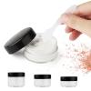 imageAccmor 15 Pcs Empty Clear Jars Plastic Sample Containers with Lids 03505307 OZ Size Cosmetic Pots Jars with 5 Pieces Mini Disposable Spatulas Reusable Makeup Small Travel Containers