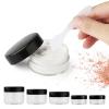 imageAccmor 20 Pcs Empty Clear Plastic Sample Containers with Lids 01101803505307 OZ Size Cosmetic Jars with 5 Pieces Mini Spatulas Makeup Sample Container Jars for Travel Storagerandom color
