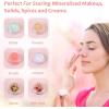 imageAccmor 5 Gram Sample Containers With White Lids 50 Count 018Oz Round Cosmetic Containers Jars Empty Lip Balm Mini Cosmetic With 5 Pcs Spatulas for Makeup Travel Glitter Lotion Cream DIY MakingMulticolor