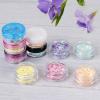 imageAccmor 5 Gram Sample Containers With White Lids 50 Count 018Oz Round Cosmetic Containers Jars Empty Lip Balm Mini Cosmetic With 5 Pcs Spatulas for Makeup Travel Glitter Lotion Cream DIY MakingBlack