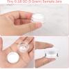 imageAccmor 5 Gram Sample Containers With White Lids 50 Count 018Oz Round Cosmetic Containers Jars Empty Lip Balm Mini Cosmetic With 5 Pcs Spatulas for Makeup Travel Glitter Lotion Cream DIY MakingWhite