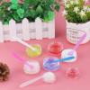 imageAccmor 5 Gram Sample Containers With White Lids 50 Count 018Oz Round Cosmetic Containers Jars Empty Lip Balm Mini Cosmetic With 5 Pcs Spatulas for Makeup Travel Glitter Lotion Cream DIY MakingMulticolor