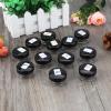 imageAccmor 50 Pieces 3g Empty Clear Plastic Sample Containers with Lids Cosmetic Jars with 5 Pieces Mini SpatulasBlack