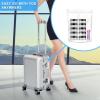 imageAccmor 50 Pieces 3g Empty Clear Plastic Sample Containers with Lids Cosmetic Jars with 5 Pieces Mini SpatulasPink
