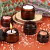 imageAccmor Glass Jars with Lids 4 Pack 2 OZ Amber Makeup Sample Container with Inner Liners amp Spatulas Leak Proof Round Travel Cosmetic Storage for DIY Making Lotions Creams Body Scrub Bath SaltsAmber