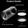 imageAccmor Plastic Container Jars with Lids 2 OZ Empty Round Cosmetic Containers Jars 4 Pcs Leak Proof Travel Storage Clear Sample Container for Lotions Cream Ointments Body Butter DIY MakingBlack
