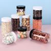 imageAccmor Plastic Container Jars with Lids 2 OZ Empty Round Cosmetic Containers Jars 4 Pcs Leak Proof Travel Storage Clear Sample Container for Lotions Cream Ointments Body Butter DIY MakingWhite