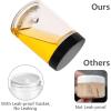 imageAccmor Plastic Container Jars with Lids 2 OZ Empty Round Cosmetic Containers Jars 4 Pcs Leak Proof Travel Storage Clear Sample Container for Lotions Cream Ointments Body Butter DIY MakingBlack