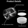 imageAccmor Plastic Container Jars with Lids 2 OZ Empty Round Cosmetic Containers Jars 4 Pcs Leak Proof Travel Storage Clear Sample Container for Lotions Cream Ointments Body Butter DIY MakingWhite