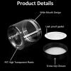 imageAccmor Plastic Container Jars with Lids 2 OZ Empty Round Cosmetic Containers Jars 4 Pcs Leak Proof Travel Storage Clear Sample Container for Lotions Cream Ointments Body Butter DIY MakingBlack