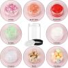 imageAccmor Plastic Container Jars with Lids 2 OZ Empty Round Cosmetic Containers Jars 4 Pcs Leak Proof Travel Storage Clear Sample Container for Lotions Cream Ointments Body Butter DIY MakingBlack