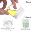 imageAccmor Plastic Container Jars with Lids 2 OZ Empty Round Cosmetic Containers Jars 4 Pcs Leak Proof Travel Storage Clear Sample Container for Lotions Cream Ointments Body Butter DIY MakingWhite