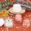 imageAccmor Small Amber Glass Jars with Lids 10 Pcs Leak Proof Cosmetic Containers with Inner Liners amp Spatulas Makeup Travel Jars 018035053071 OZ Size Reusable Round Makeup Sample ContainerBlack White
