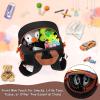 imageAccmor Toddler Leash Backpack Child Safety Backpack with Anti Lost Wrist Link Mini Kids Travel Essential Mini Rucksack Walking Harness Cute Concrete Truck Bag Childrens Leash Strap for Baby BoysBlackBrown Concrete mixer truck