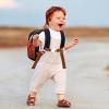 imageAccmor Toddler Leash Backpack Child Safety Backpack with Anti Lost Wrist Link Mini Kids Travel Essential Mini Rucksack Walking Harness Cute Concrete Truck Bag Childrens Leash Strap for Baby BoysBlackBrown Concrete mixer truck