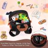 imageAccmor Toddler Leash Backpack Child Safety Backpack with Anti Lost Wrist Link Mini Kids Travel Essential Mini Rucksack Walking Harness Cute Concrete Truck Bag Childrens Leash Strap for Baby BoysBlackBrown  Excavator