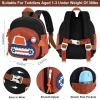 imageAccmor Toddler Leash Backpack Child Safety Backpack with Anti Lost Wrist Link Mini Kids Travel Essential Mini Rucksack Walking Harness Cute Concrete Truck Bag Childrens Leash Strap for Baby BoysBlackBrown  Excavator