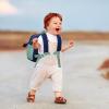 imageAccmor Toddler Leash Backpack Child Safety Backpack with Anti Lost Wrist Link Mini Kids Travel Essential Mini Rucksack Walking Harness Cute Concrete Truck Bag Childrens Leash Strap for Baby BoysDark BlueGreen  Excavator