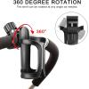 imageAccmor Stroller Cup Holder with Hook Set Universal Cup Holder for Uppababy Nuna Doona Strollers 360  Rotatable Bottle Holder for Stroller Bike Wheelchair Walker Scooter Black2  cup holder  1  hook